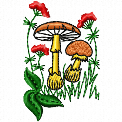 Mushroom Embroidery Design 5 Mushroom Embroidery Design 5
